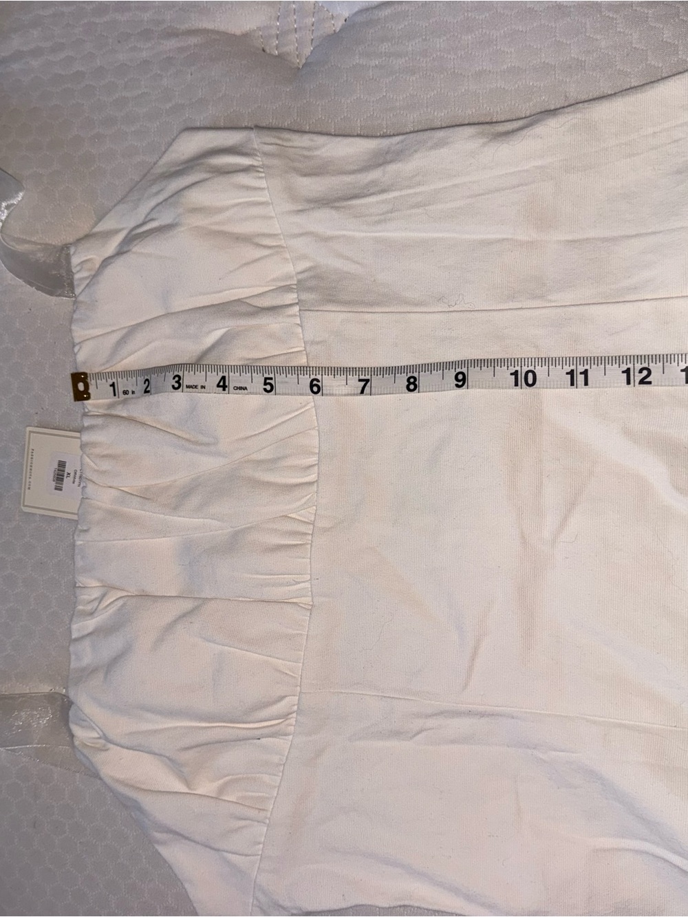 90. White Tie-Strap Bustier Top - Picture 8 of 8